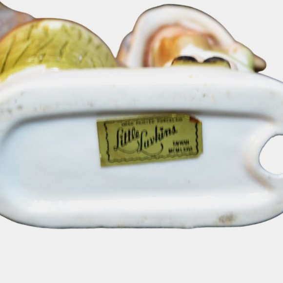 Set Of 2 Vintage Little Luvkins Figurines With Votive Candle Holders Taiwan - Picture 9 of 10